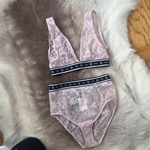 Maje Blush Lace Intimates Set